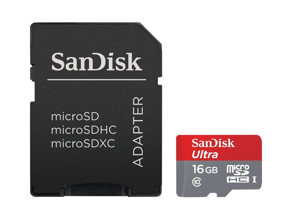 san disk ultra micro sdxc uhs -1 card with adapter 16 gb-1